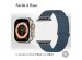 imoshion Bracelet en cuir magnétique Apple Watch Series 1-10 / SE / Ultra (2) - 42/44/45/46/49 mm - Bleu