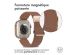 imoshion Bracelet en cuir magnétique Apple Watch Series 1-10 / SE / Ultra (2) - 42/44/45/46/49 mm - Brun