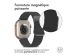 imoshion Bracelet en cuir magnétique Apple Watch Series 1-10 / SE / Ultra (2) - 42/44/45/46/49 mm - Noir