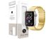 Selencia Bracelet magnétique en acier Apple Watch Series 1-9 / SE - 38/40/41 mm / Series 10 - 42 mm - Dorée