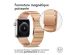 Selencia Bracelet magnétique en acier Apple Watch Series 1-9 / SE - 38/40/41 mm / Series 10 - 42 mm - Rosé Dorée