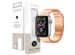 Selencia Bracelet magnétique en acier Apple Watch Series 1-9 / SE - 38/40/41 mm / Series 10 - 42 mm - Rosé Dorée