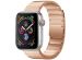 Selencia Bracelet magnétique en acier Apple Watch Series 1-9 / SE - 38/40/41 mm / Series 10 - 42 mm - Rosé Dorée