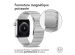 Selencia Bracelet magnétique en acier Apple Watch Series 1-9 / SE - 38/40/41 mm / Series 10 - 42 mm - Argent