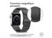 Selencia Bracelet magnétique en acier Apple Watch Series 1-9 / SE - 38/40/41 mm / Series 10 - 42 mm - Noir