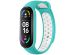 imoshion Bracelet sportif en silicone Xiaomi Mi Band 5 / 6 - Turquoise / Blanc