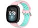 imoshion Bracelet sportif en silicone Fitbit Versa 4 / 3 / Sense (2) - Rose / Menthe verte