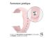 imoshion Bracelet Sport en silicone - Connexion universelle de 20 mm - Rose