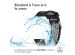 iMoshion Bracelet sportif en silicone - Connexion universelle de 24 mm - Noir/Gris