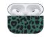 iMoshion Coque Hardcover Design AirPods Pro 2 - Green Leopard