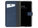 Selencia Étui de téléphone portefeuille en cuir véritable A32 (5G) - Bleu foncé