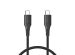 iMoshion Braided USB-C vers câble USB-C - 0,5 mètre - Noir