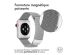 imoshion Bracelet magnétique milanais Apple Watch Series 1-9 / SE - 38/40/41 mm / Series 10 - 42 mm - Taille S - Argent