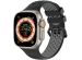 imoshion ﻿Boucle de bracelet de sport en silicone Apple Watch Series 1-10 / SE / Ultra (2) - 42/44/45/46/49 mm - Noir / Gris