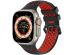 imoshion ﻿Boucle de bracelet de sport en silicone Apple Watch Series 1-10 / SE / Ultra (2) - 42/44/45/46/49 mm - Noir / Rouge