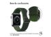 imoshion Bande élastique en nylon Apple Watch Series 1-9 / SE - 38/40/41 mm / Series 10 - 42 mm - Vert foncé