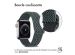 imoshion Bande élastique en nylon Apple Watch Series 1-9 / SE - 38/40/41 mm / Series 10 - 42 mm - Gris foncé