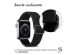 imoshion Bande élastique en nylon Apple Watch Series 1-9 / SE - 38/40/41 mm / Series 10 - 42 mm - Noir