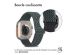 imoshion Bande élastique en nylon Apple Watch Series 1-10 / SE / Ultra (2) - 42/44/45/46/49 mm - Gris foncé