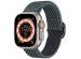 imoshion Bande élastique en nylon Apple Watch Series 1-10 / SE / Ultra (2) - 42/44/45/46/49 mm - Gris foncé