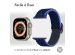 imoshion Bande élastique en nylon Apple Watch Series 1-10 / SE / Ultra (2) - 42/44/45/46/49 mm - Bleu foncé