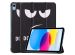 imoshion Coque tablette Trifold iPad 10 (2022) 10.9 pouces - Don't touch