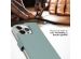 Selencia Étui de téléphone portefeuille en cuir véritable iPhone 14 Pro - Air Blue