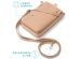 imoshion Sac téléphone en cuir végan Crossbody - Beige 