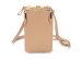 imoshion Sac téléphone en cuir végan Crossbody - Beige 