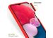 Accezz Coque Liquid Silicone Samsung Galaxy A13 (4G) - Rouge