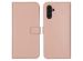 Selencia Étui de téléphone portefeuille en cuir véritable Samsung Galaxy A13 (5G) / A04s - Dusty Pink