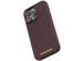 Njorð Collections Coque en cuir véritable MagSafe iPhone 14 Pro Max - Dark Brown