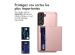 iMoshion Coque arrière avec porte-cartes Samsung Galaxy S22 - Rose Dorée