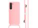 imoshion ﻿Coque en silicone avec cordon Samsung Galaxy S23 Plus - Rose