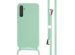 iMoshion ﻿Coque en silicone avec cordon Samsung Galaxy A34 (5G) - Menthe verte