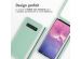 imoshion ﻿Coque en silicone avec cordon Samsung Galaxy S10 - Menthe verte