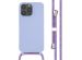 imoshion ﻿Coque en silicone avec cordon iPhone 14 Pro Max - Violet