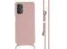 imoshion ﻿Coque en silicone avec cordon Samsung Galaxy A13 (4G) - Sand Pink