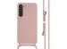 iMoshion ﻿Coque en silicone avec cordon Samsung Galaxy S23 Plus - Sand Pink