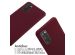 imoshion ﻿Coque en silicone avec cordon Samsung Galaxy S20 - Rouge foncé