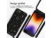 iMoshion Coque design en silicone avec cordon iPhone SE (2022 / 2020) / 8 / 7 - Sky Black