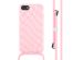 imoshion Coque design en silicone avec cordon iPhone SE (2022 / 2020) / 8 / 7 - Retro Pink