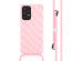 imoshion Coque design en silicone avec cordon Samsung Galaxy A33 - Retro Pink