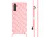 iMoshion Coque design en silicone avec cordon Samsung Galaxy A34 (5G) - Retro Pink