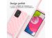 imoshion Coque design en silicone avec cordon Samsung Galaxy A53 - Retro Pink