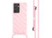 imoshion Coque design en silicone avec cordon Samsung Galaxy S21 Ultra - Retro Pink