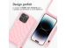 iMoshion Coque design en silicone avec cordon iPhone 14 Pro - Retro Pink