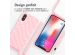 imoshion Coque design en silicone avec cordon iPhone X / Xs - Retro Pink