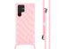 imoshion Coque design en silicone avec cordon Samsung Galaxy S22 Ultra - Retro Pink