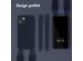 Selencia Coque silicone avec cordon amovible iPhone 14 - Bleu foncé